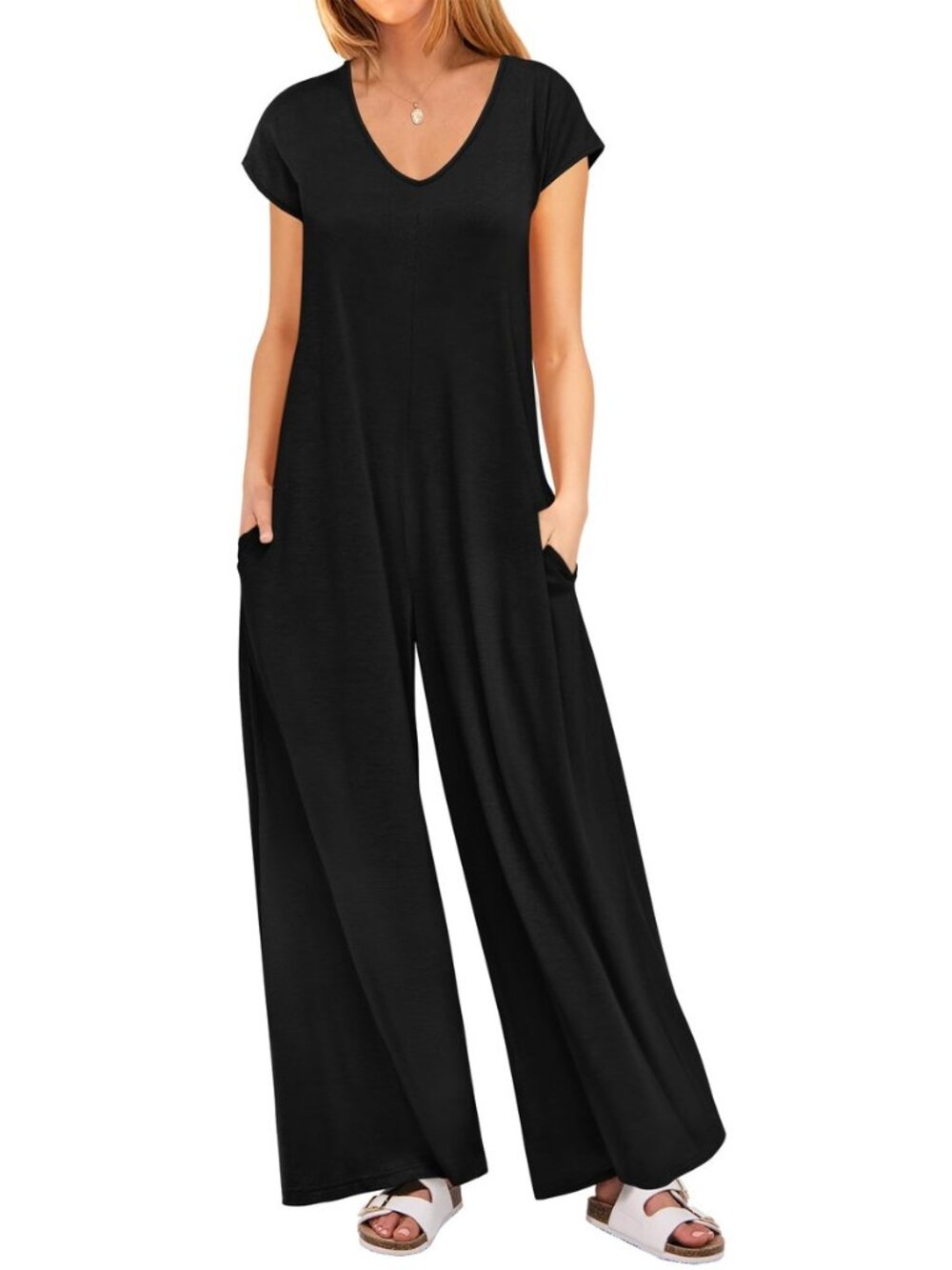 Jumpsuits for Women Summer Casual Wide Leg Rompers Outfits